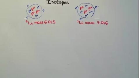 Thumbnail for Isotopes and Atomic Mass v2