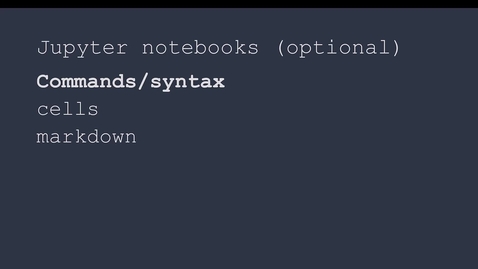 Thumbnail for Jupyter notebooks (optional)