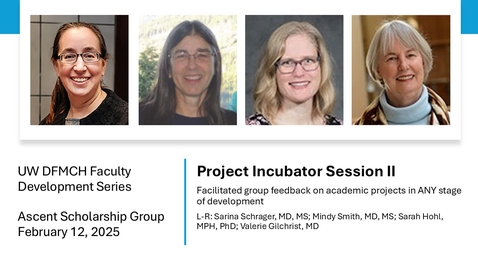 Thumbnail for Project Incubator Session - Feedback on Academic Projects at Any Stage