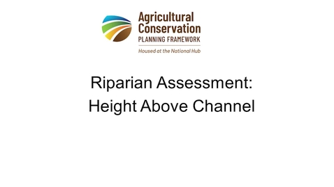 Thumbnail for 8c - Riparian Assessment - Height Above Channel