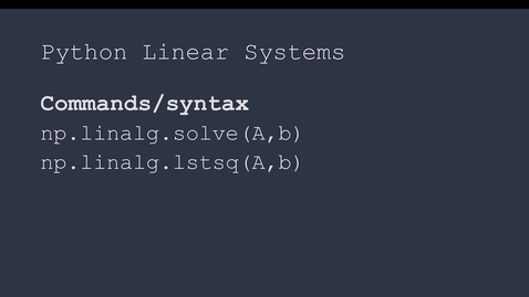 Thumbnail for Linear_Systems_Python