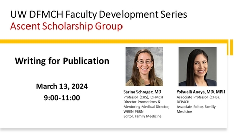 Thumbnail for Writing for Publication - Anaya &amp; Schrager