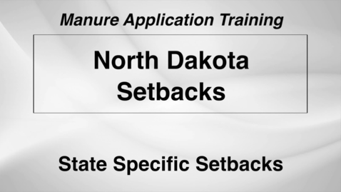 Thumbnail for entry L WS DS M5-ND1 North Dakota Setbacks