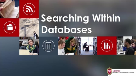 Thumbnail for entry Searching Within Databases