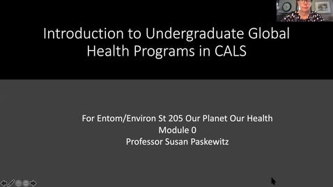 Thumbnail for entry Introduction to Global Health major and cert