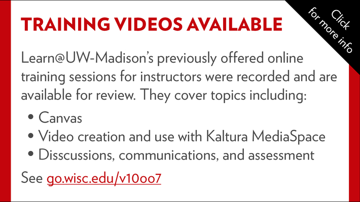 Training videos available