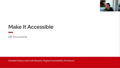 Thumbnail for Make It Accessible: KB Documents