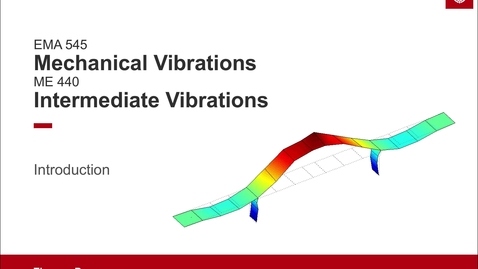 Thumbnail for Vibrations Lecture 1: Introduction