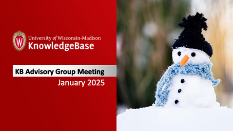 Thumbnail for KB Advisory Meeting - January 2025