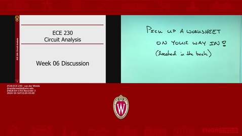 Thumbnail for (F24) ECE 230 - van der Weide