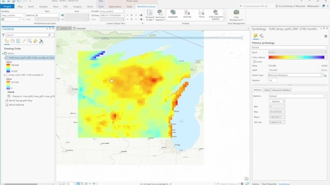 Thumbnail for GeoData@Wisconsin: How to Use Downscaled WICCI Climate Data
