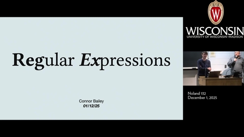 Thumbnail for Week 13.3 (Monday) Lec001