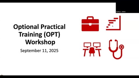 Thumbnail for OPT Workshop - Fall 2025