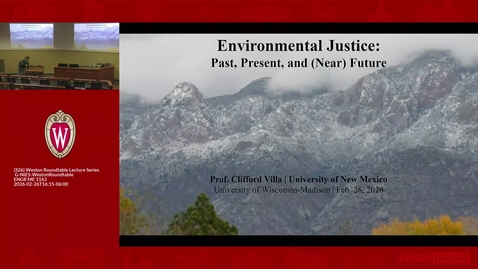 Thumbnail for Cliff Villa: Environmental Justice: Past, Present, and (Near) Future (February 26, 2026)