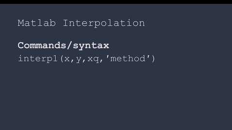 Thumbnail for Interpolation_Matlab