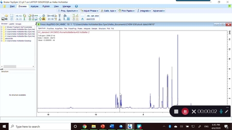 Thumbnail for Acquire HMBC spectra using Topspin