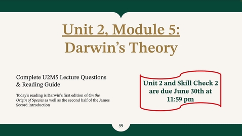 Thumbnail for U2M5 Darwin's Theory