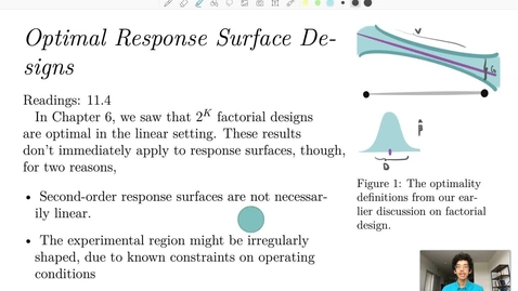 Thumbnail for Week 13 [2] Optimal Response Surface Designs