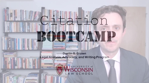 Thumbnail for Citation Bootcamp, Session 14: Law journals