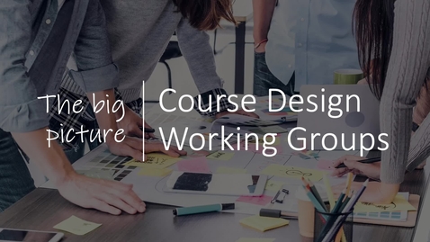 Thumbnail for VIDEO Course Design_The Big Picture