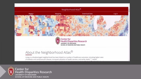 Thumbnail for Module 1: Introduction to the Neighborhood Atlas