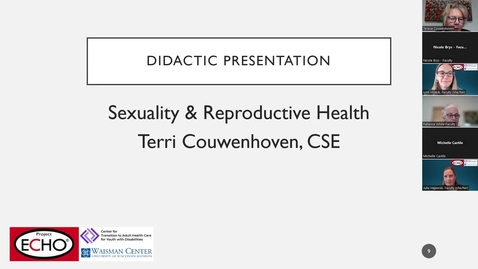 Thumbnail for entry Sexuality &amp; Reproductive Health - Health Care Transition ECHO (April 26, 2024)