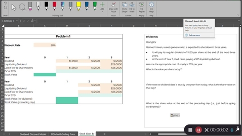 Thumbnail for EMBA Practice 1.2 | Dividends -- Stock Goes Ex