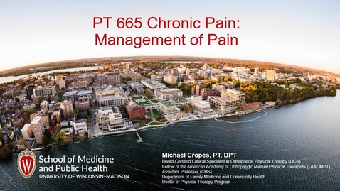 Thumbnail for Management of Pain