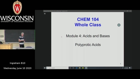 Thumbnail for Chem 104 Module 4 Part 14 Polyprotic Acids and Bases II - Quiz