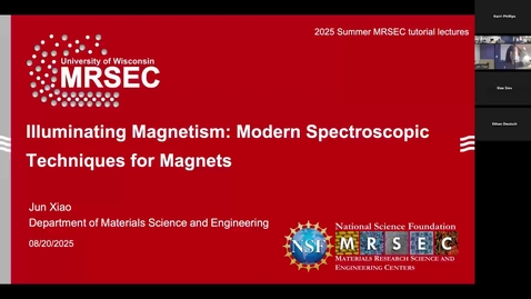 Thumbnail for MRSEC Tutorial - Illuminating Magnetism: Modern Spectroscopic Techniques for Magnets