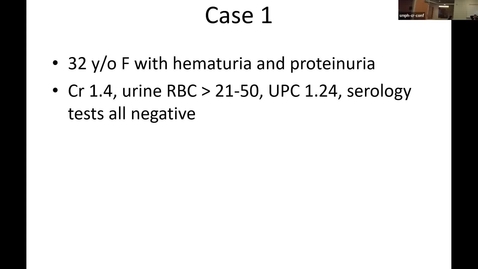 Thumbnail for 10/31 - Biopsy: Nephritic Syndrome