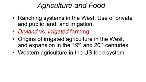 Thumbnail for entry Dryland and Irrigated Farming