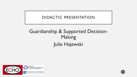 Thumbnail for Decision Making - Health Care Transition ECHO (March 22, 2024) 