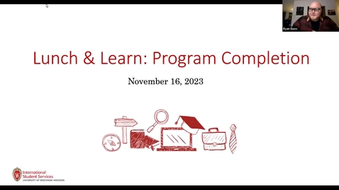 Thumbnail for entry ISS Lunch &amp; Learn Fall 2023: Program Completion