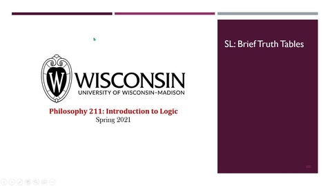 Thumbnail for Mini-Lecture Video: Brief Truth Tables-Introduction 