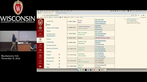 Thumbnail for Week 11.1 (Wednesday) Lec003