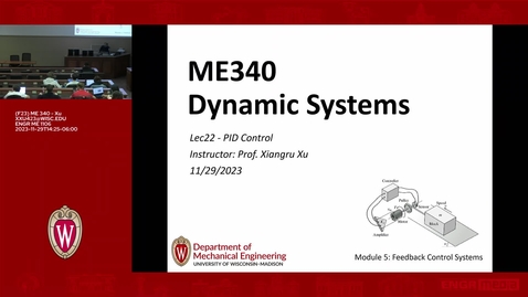 Thumbnail for F23 - ME 340 - Xu - Lec 22 - 2023.11.29