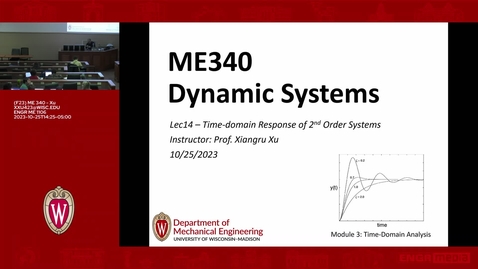 Thumbnail for F23 - ME 340 - Xu - Lec 14 - 2023.10.25