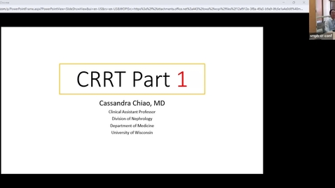 Thumbnail for 10/14 - CRRT #1 (Chiao)