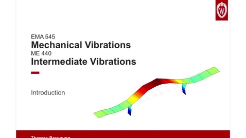 Thumbnail for Vibrations Lecture 1: Logistics