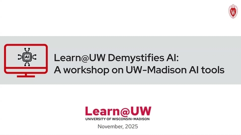 Thumbnail for Learn@UW Demystifies AI - 20251112