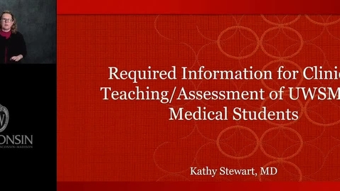 Thumbnail for 2025 Required Information for all Teachers Assessors of UWSMPH Medical Students