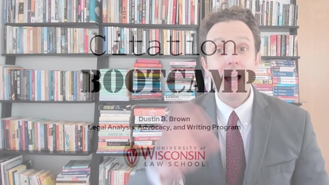 Thumbnail for Citation Bootcamp, Session 09: What's in a case name?