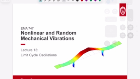 Thumbnail for Nonlinear and Random Vibrations Lecture 13: Limit Cycles