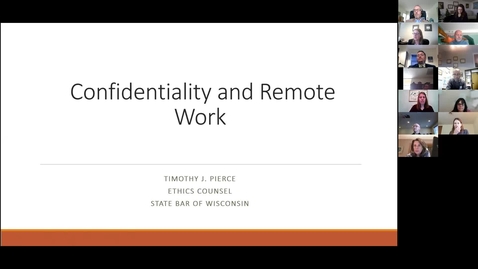 Thumbnail for entry D-3 Lawyer Responsibilities When Working Remotely