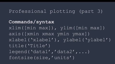 Thumbnail for Matlab Professional Plotting