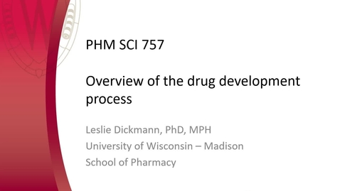 Thumbnail for PHM SCI 757 Overview of the Drug Development Process