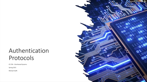 Thumbnail for Lecture 22 - Authentication