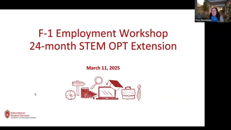 Thumbnail for STEM OPT Workshop - Spring 2025