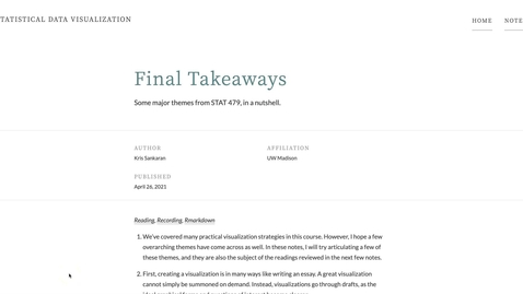 Thumbnail for Week 14 [1] Final Takeaways